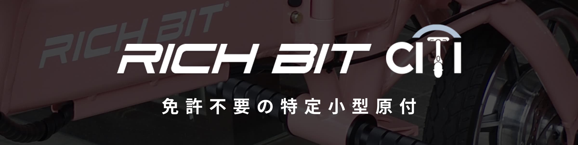 RICH BIT CITY 免許不要の特定小型原付